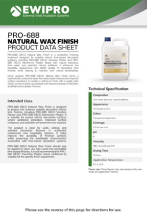 PRO-688 DECO Natural Wax Finish - Product Data Sheet.pdf