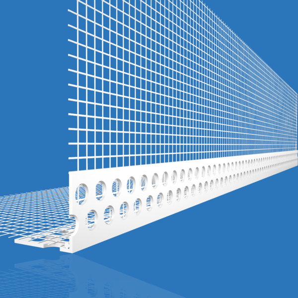 Likov uPVC Render Internal Corner Bead with Mesh (2.5m)