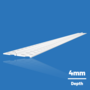 Likov uPVC Plaster Depth Bead  (3m) 4mm 4mm