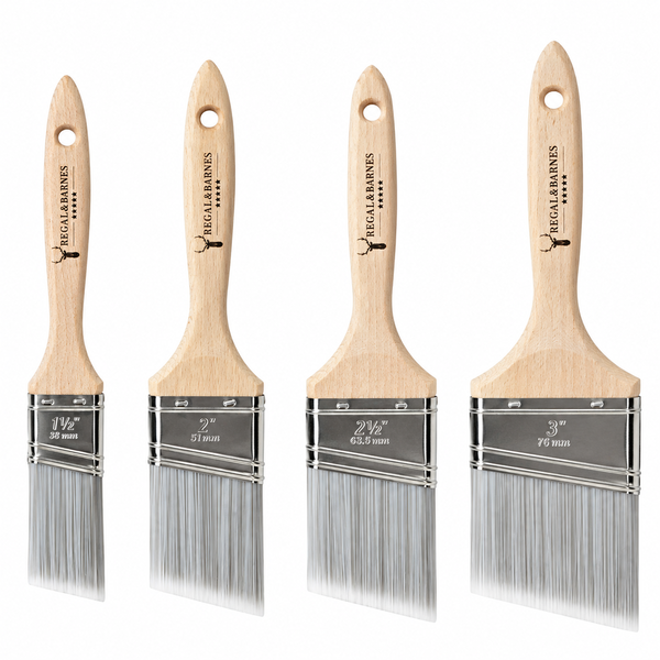 Regal & Barnes 4 Piece Angled Paintbrush Set