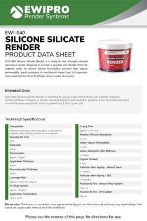 NEW EWI-040 Silicone Silicate Render - Product Data Sheet.pdf