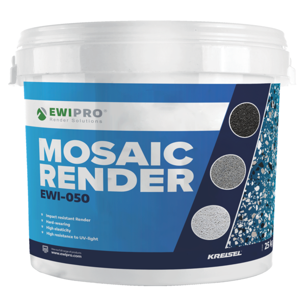 EWI Pro Mosaic Render (EWI-050) - 25kg - White White