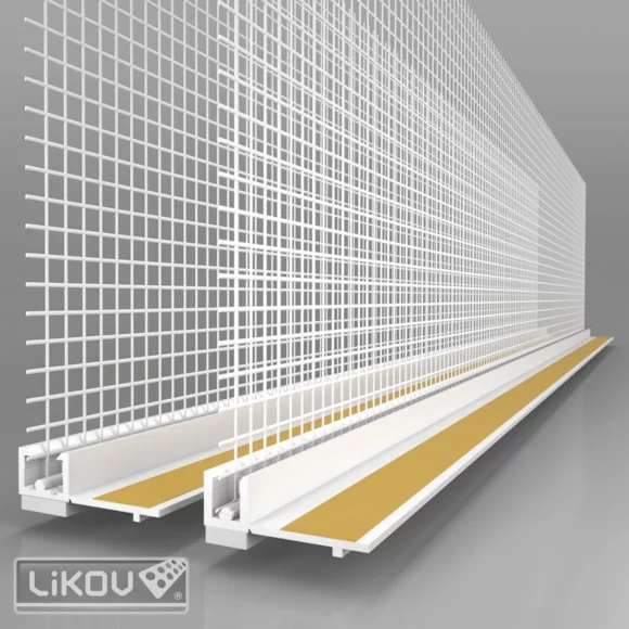 Likov White Window Reveal Bead with Sponge & Mesh (2.4m)