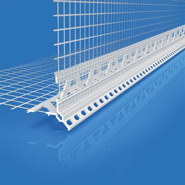 Likov uPVC Render Corner Bead with Mesh and Nose (2.5m) 6mm Single Bead