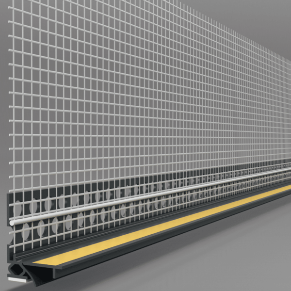 Likov Anthracite Window Reveal Bead with Mesh (2.6m) Single Bead