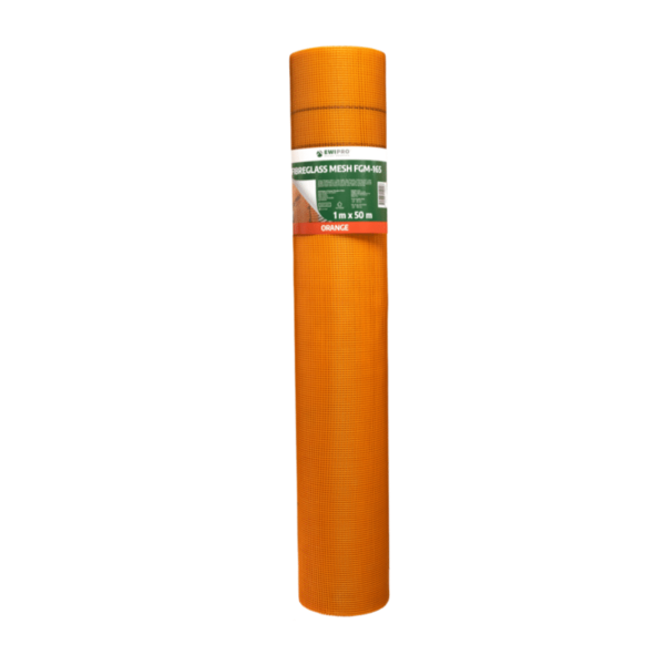 EWI Pro Orange Fibreglass Mesh (165g/m²) - 50m²