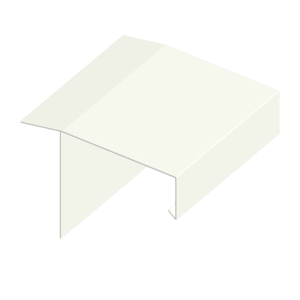 Roofline Closure System – Downstand with horizontal lip (Chase-in Profile) – 140mm