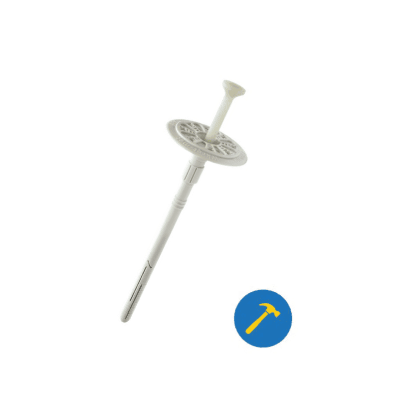 10mm Hammer Fixing with Plastic Pin