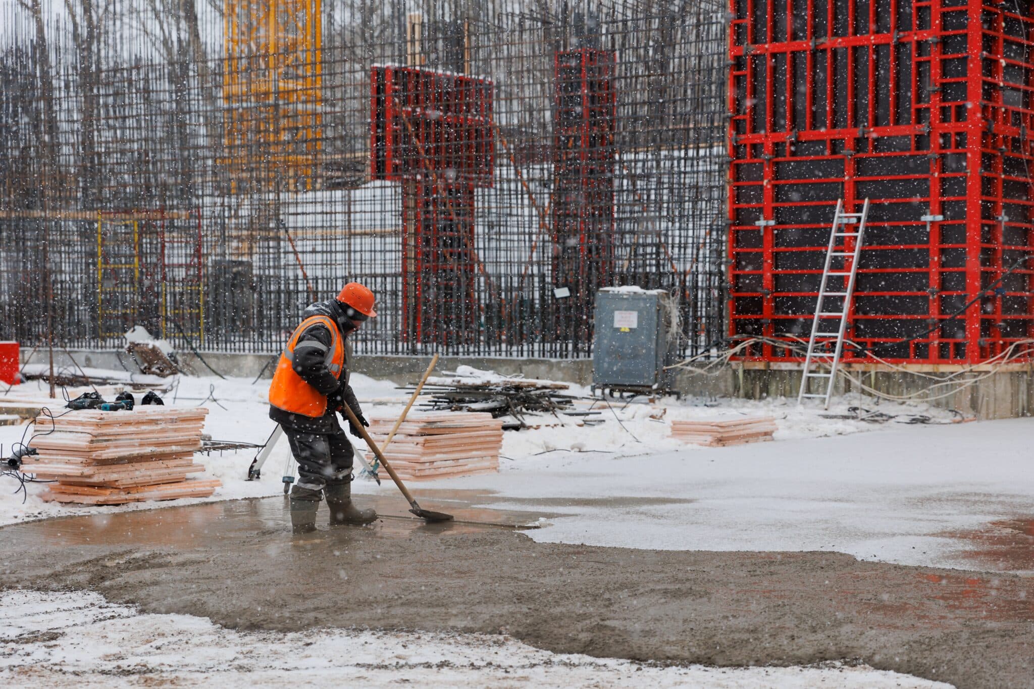 Screeding in Cold Weather