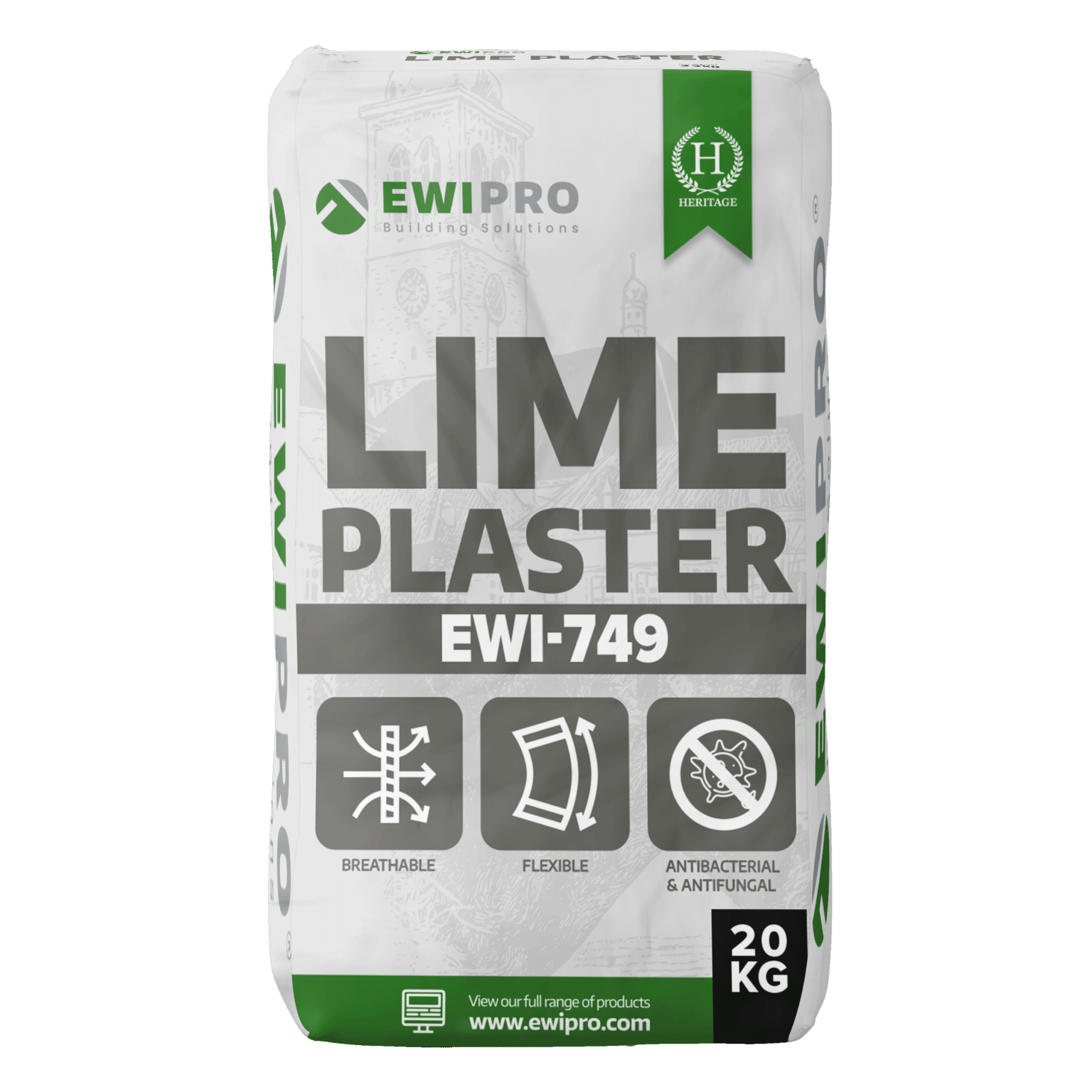 Fine Finish Lime Plaster - Internal / External (EWI-749) - 20kg | EWI Store